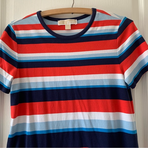 MICHAEL Michael Kors striped T shirt dress - Picture 9 of 9